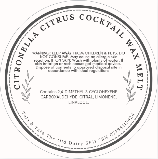 Citronella & Citrus Cocktail wax melt