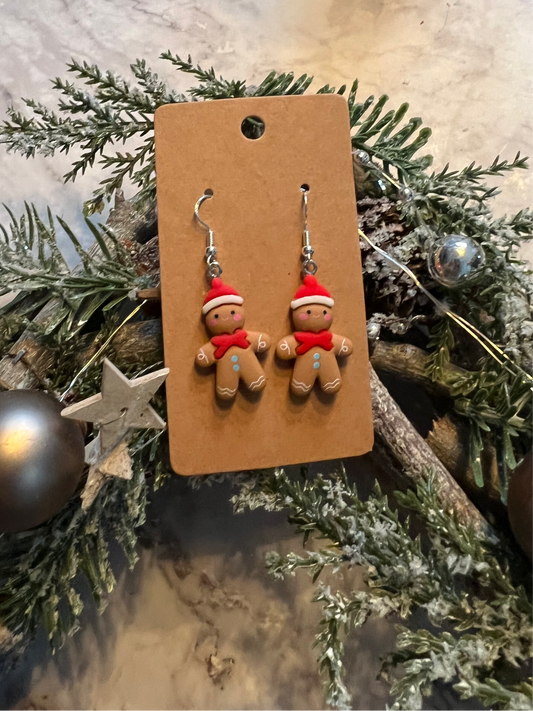 Sterling Silver Gingerbread earrings