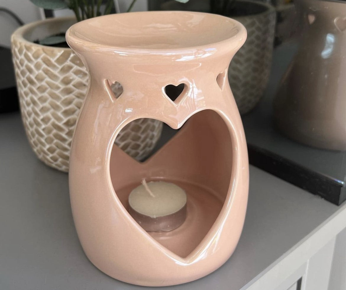 Pink Heart Wax Burner